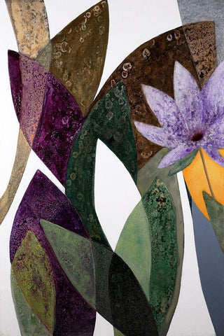 JardÃ­n Eterno 2 Black Ornate Wood Framed Art Print with Double Matting by Fedele, Daniela