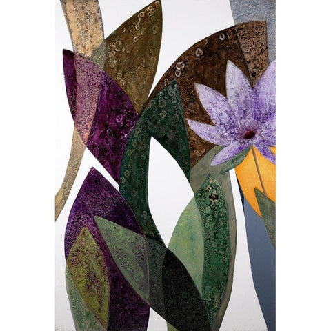 JardÃ­n Eterno 2 Gold Ornate Wood Framed Art Print with Double Matting by Fedele, Daniela