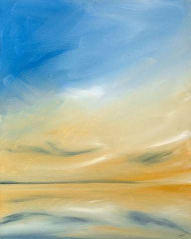 Magic White Modern Wood Framed Art Print with Double Matting by Fleury, Rick