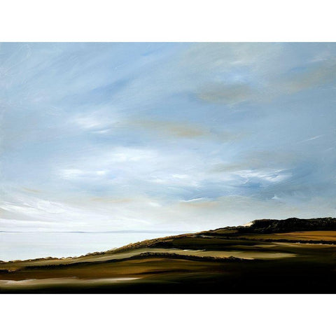 Meditation White Modern Wood Framed Art Print by Fleury, Rick