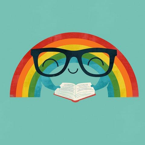 Brainbow White Modern Wood Framed Art Print by Fleck, Jay