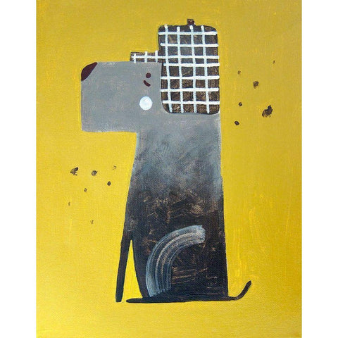 Hunting Hat Black Modern Wood Framed Art Print with Double Matting by Filiuta, Robert