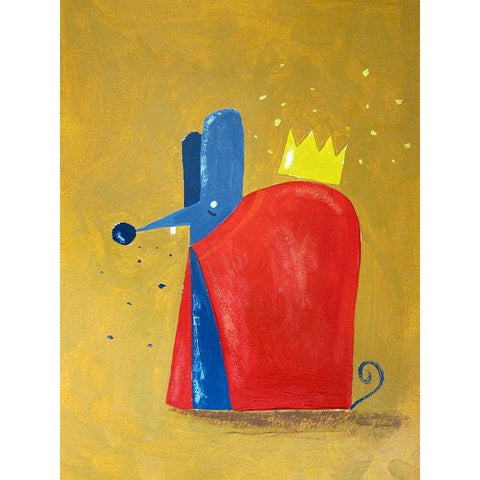 Rat King White Modern Wood Framed Art Print by Filiuta, Robert