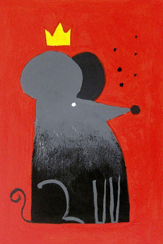 The Swiss King White Modern Wood Framed Art Print with Double Matting by Filiuta, Robert