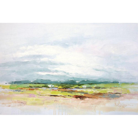 One Cloudy Day Black Modern Wood Framed Art Print with Double Matting by Fox, Rebecca