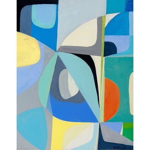 Window of Peace White Modern Wood Framed Art Print by Griese, Marion