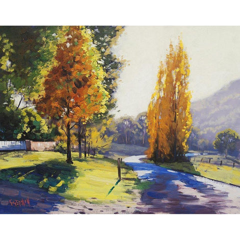 Autumn Light Black Modern Wood Framed Art Print by Gercken, Graham