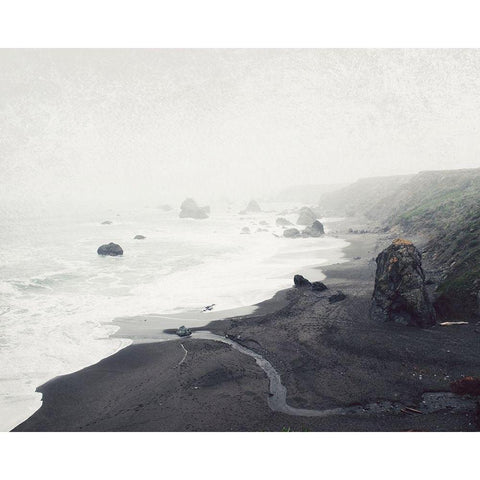 The Sea Cast a Spell Gold Ornate Wood Framed Art Print with Double Matting by Grainne, Lupen