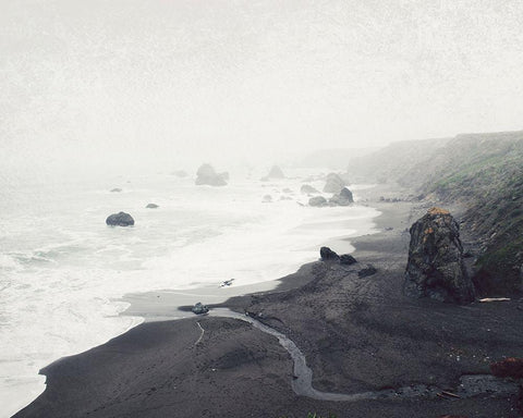 The Sea Cast a Spell Black Ornate Wood Framed Art Print with Double Matting by Grainne, Lupen