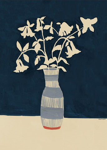 Limoges Vase White Modern Wood Framed Art Print with Double Matting by Galante, Megan