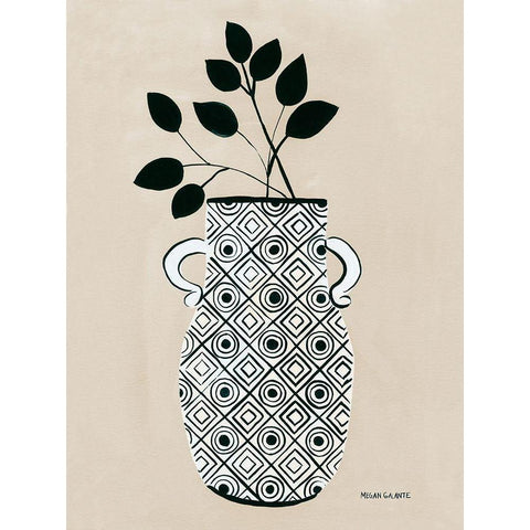 Luna Vase White Modern Wood Framed Art Print by Galante, Megan