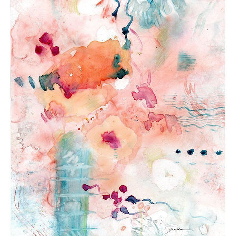 Emergence Black Modern Wood Framed Art Print with Double Matting by Golden, Sheila
