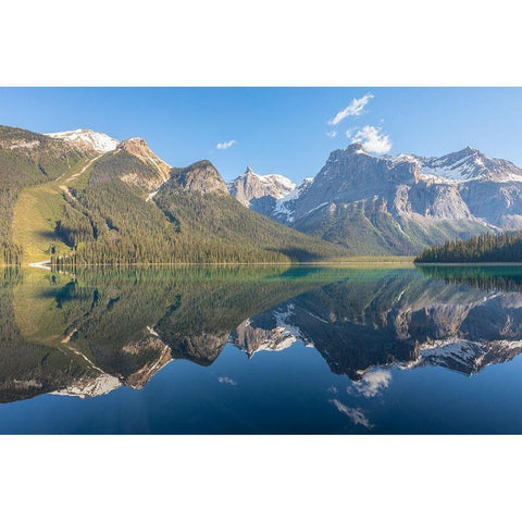 Glacial Majesty Gold Ornate Wood Framed Art Print with Double Matting by Gordon, Dave