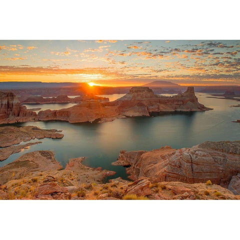 Gunsight Sunrise Black Modern Wood Framed Art Print by Gavrilis, John