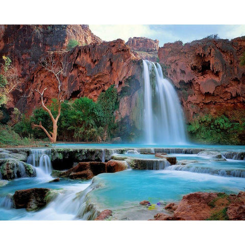 Havasu Before Flood Gold Ornate Wood Framed Art Print with Double Matting by Gavrilis, John