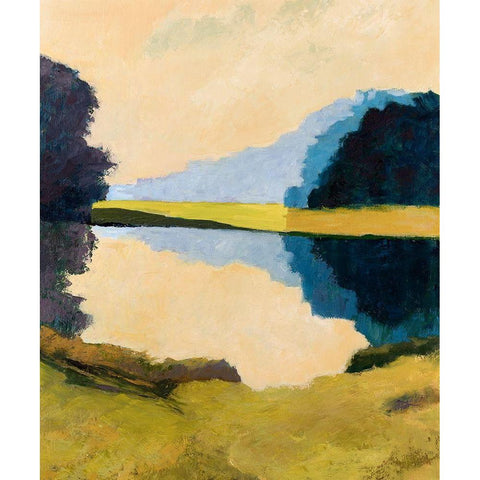 Local Reflections Black Modern Wood Framed Art Print with Double Matting by Gordon, Toby