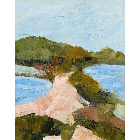 Edge of the Ocean Black Modern Wood Framed Art Print with Double Matting by Gordon, Toby