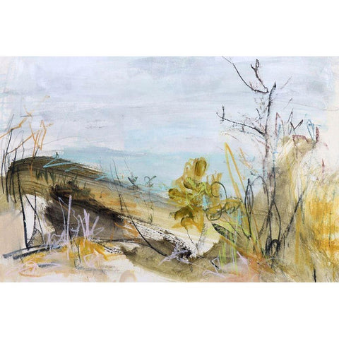Over The Dune, Clarkes Beach Black Modern Wood Framed Art Print by Gordon, Ann