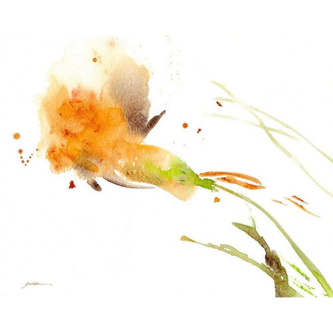 Ochre Opening Gold Ornate Wood Framed Art Print with Double Matting by Golden, Sheila