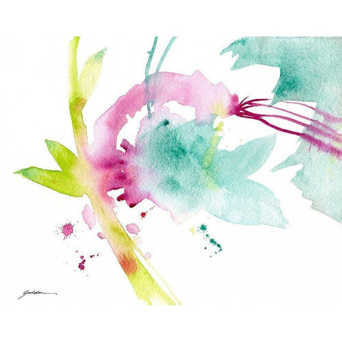 Spring Forth White Modern Wood Framed Art Print by Golden, Sheila