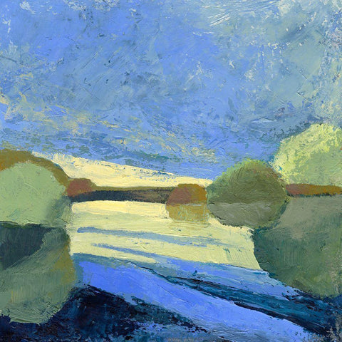 From The Bridge Black Modern Wood Framed Art Print by Gordon, Toby