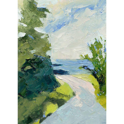 Rounding The Bend Black Modern Wood Framed Art Print with Double Matting by Gordon, Toby