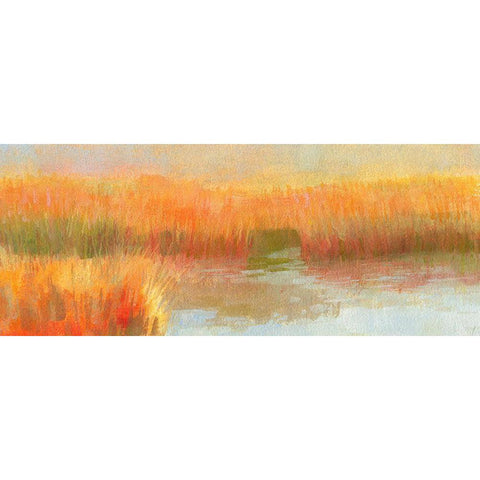 Salt Marsh Light Black Modern Wood Framed Art Print with Double Matting by Gould, Laura Graham
