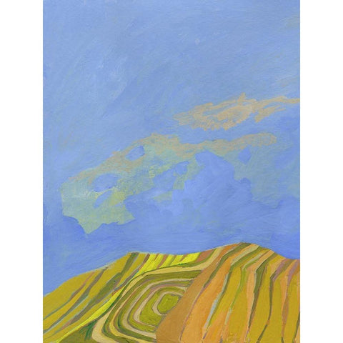 Planting Time White Modern Wood Framed Art Print by Gordon, Toby