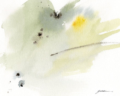 Illumination Black Modern Wood Framed Art Print by Golden, Sheila