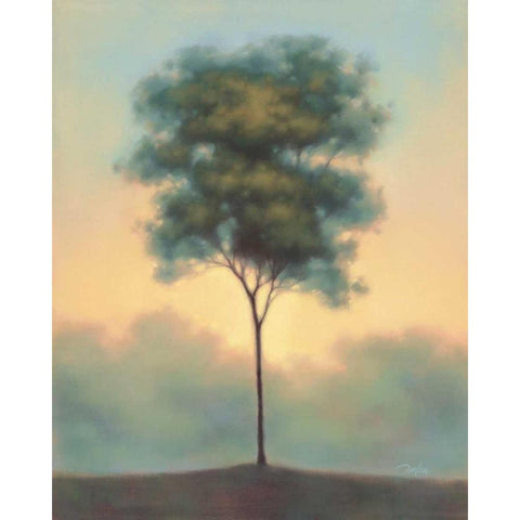 Solitude I White Modern Wood Framed Art Print by Gams, Darlou