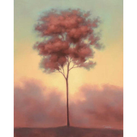 Solitude II Gold Ornate Wood Framed Art Print with Double Matting by Gams, Darlou