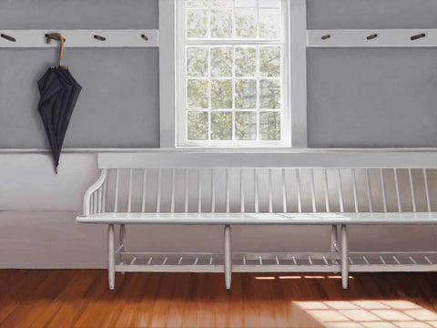 Forgotten White Modern Wood Framed Art Print with Double Matting by Gobin, Carol