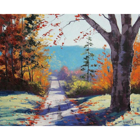 Autumn Delight Gold Ornate Wood Framed Art Print with Double Matting by Gercken, Graham