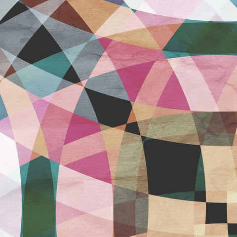 Geometric Design 1 Black Modern Wood Framed Art Print by GraphINC Studio