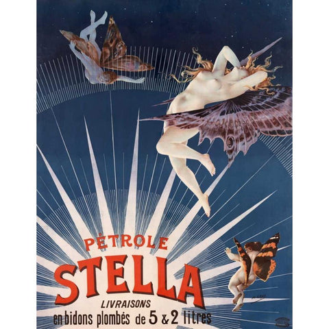 Petrole Stella White Modern Wood Framed Art Print by Gray, Henri