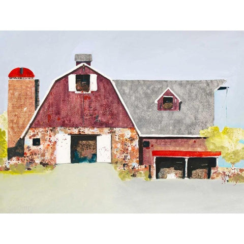 Barn No. 2 White Modern Wood Framed Art Print by Grant, Anthony
