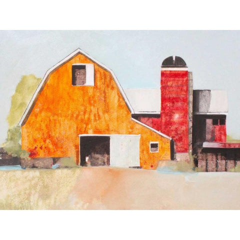 Barn No. 3 White Modern Wood Framed Art Print by Grant, Anthony