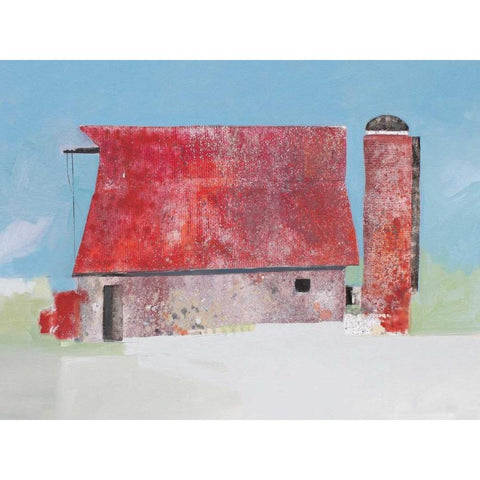 Barn No. 36 Black Modern Wood Framed Art Print by Grant, Anthony