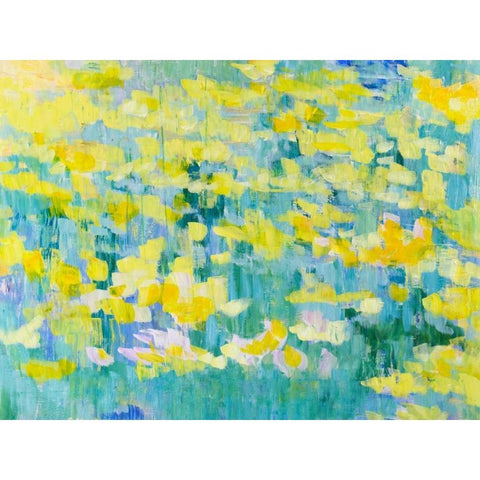 And They Were All Yellow Black Modern Wood Framed Art Print with Double Matting by Gonda, Tamara