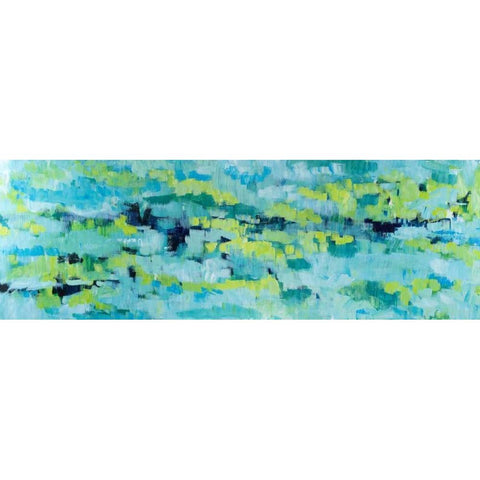 Except When Soft Rains White Modern Wood Framed Art Print by Gonda, Tamara
