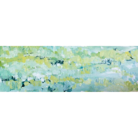 Except in Spring Black Modern Wood Framed Art Print with Double Matting by Gonda, Tamara