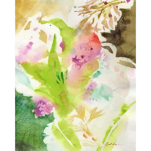 Fusion No. 2 Black Modern Wood Framed Art Print by Golden, Sheila
