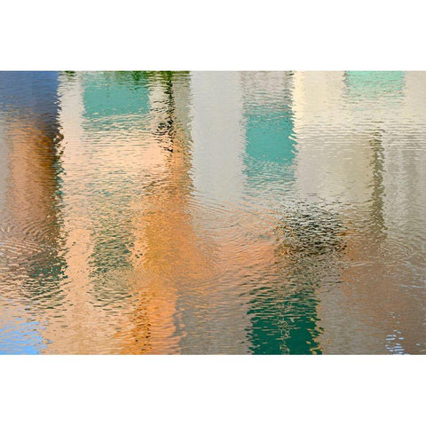 Reflection on the Iowa River No. 2 Black Modern Wood Framed Art Print with Double Matting by Gonzalez, Ulpi
