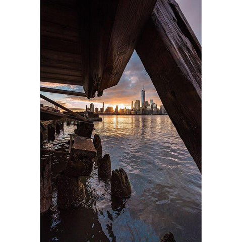 Under the Pier Gold Ornate Wood Framed Art Print with Double Matting by Getty, Bruce