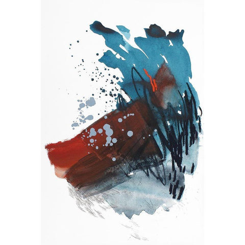 Before Freezing Point White Modern Wood Framed Art Print by Guo, Ying