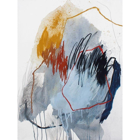 Fall of 2016 No. 5 White Modern Wood Framed Art Print by Guo, Ying