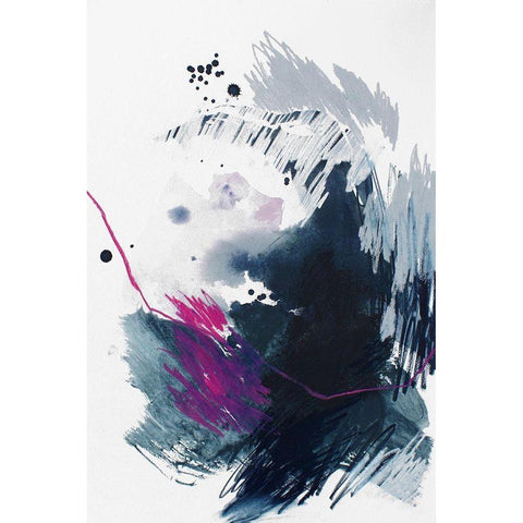 Spell and Gaze No. 1 White Modern Wood Framed Art Print by Guo, Ying