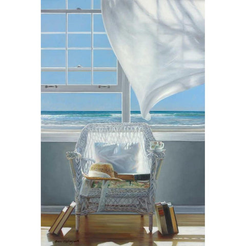 Sundrenched Black Modern Wood Framed Art Print with Double Matting by Hollingsworth, Karen