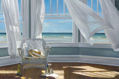 Gentle Reader Black Ornate Wood Framed Art Print with Double Matting by Hollingsworth, Karen