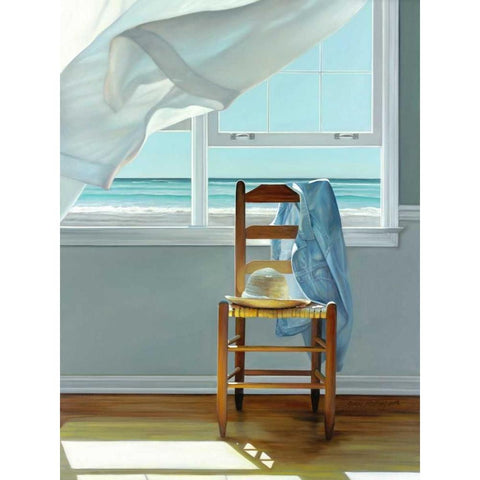 Deep Breathing White Modern Wood Framed Art Print by Hollingsworth, Karen